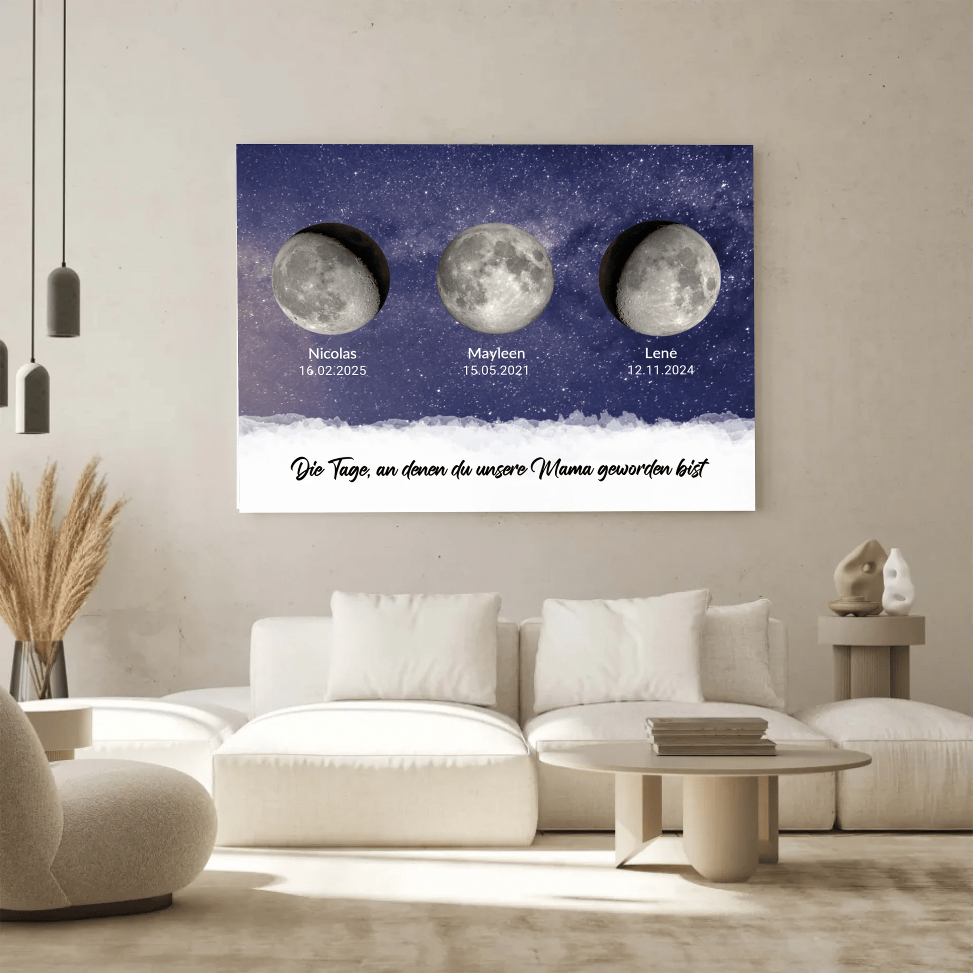 Personalisierte Leinwand - "Tage, an denen Ihr unsere Eltern geworden seid" - LeinwandGlück