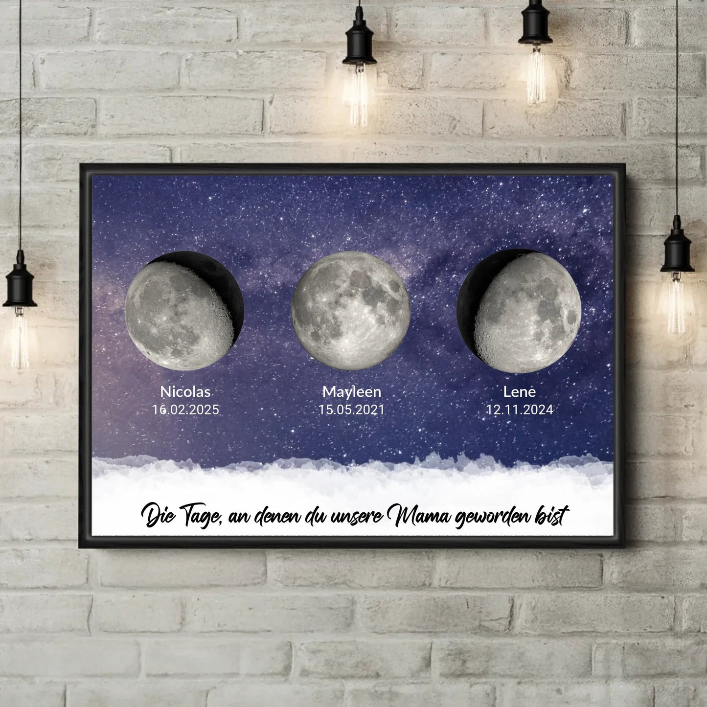 Personalisierte Leinwand - "Tage, an denen Ihr unsere Eltern geworden seid" - LeinwandGlück