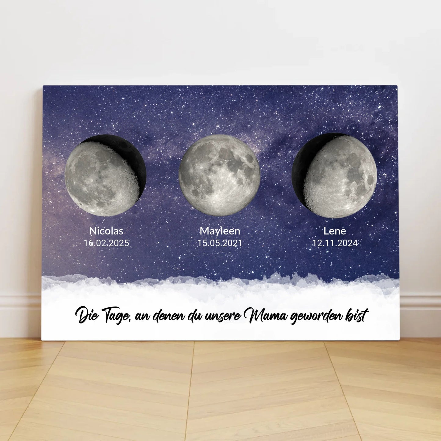 Personalisierte Leinwand - "Tage, an denen Ihr unsere Eltern geworden seid" - LeinwandGlück