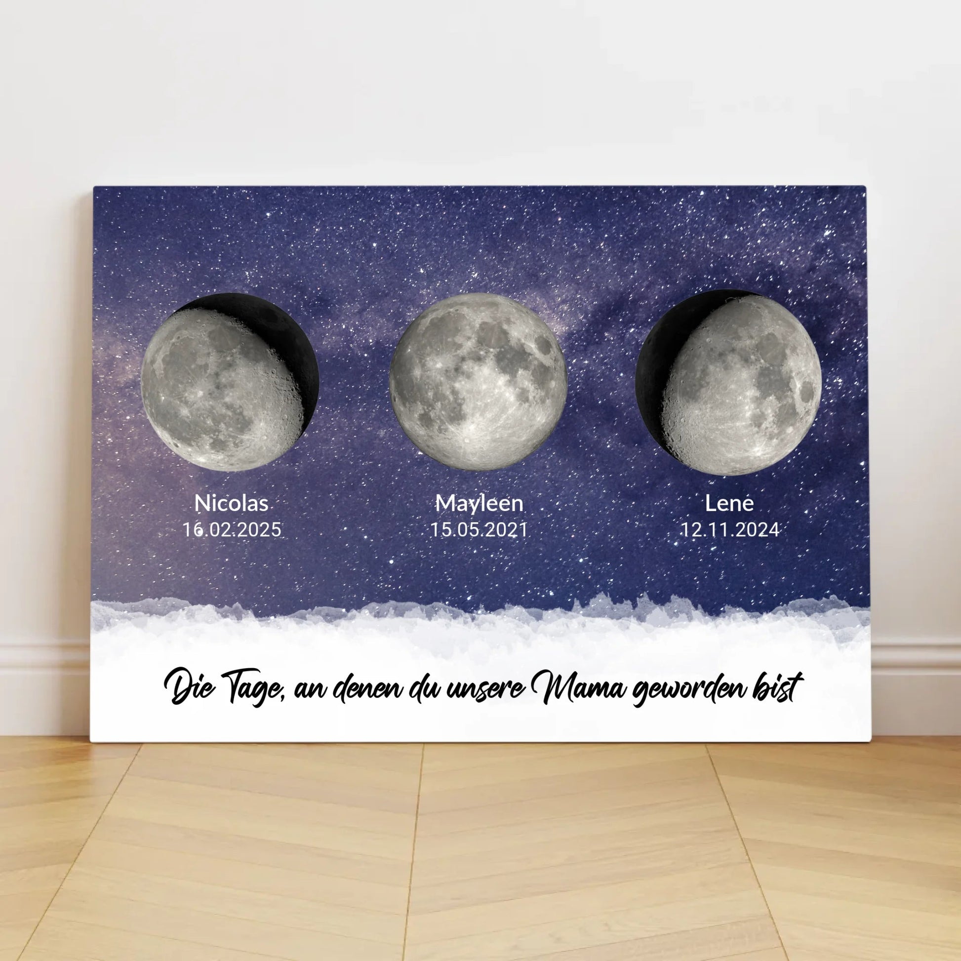 Personalisierte Leinwand - "Tage, an denen Ihr unsere Eltern geworden seid" - LeinwandGlück