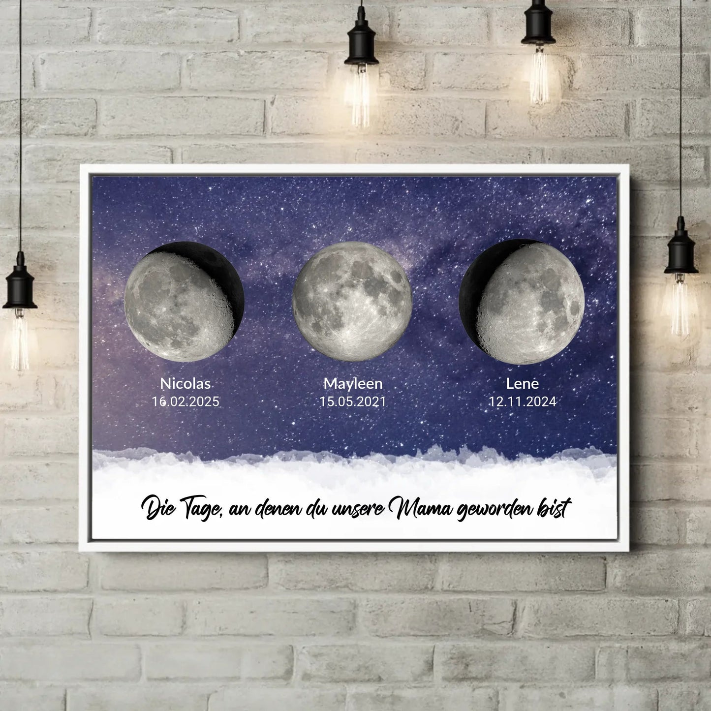 Personalisierte Leinwand - "Tage, an denen Ihr unsere Eltern geworden seid" - LeinwandGlück