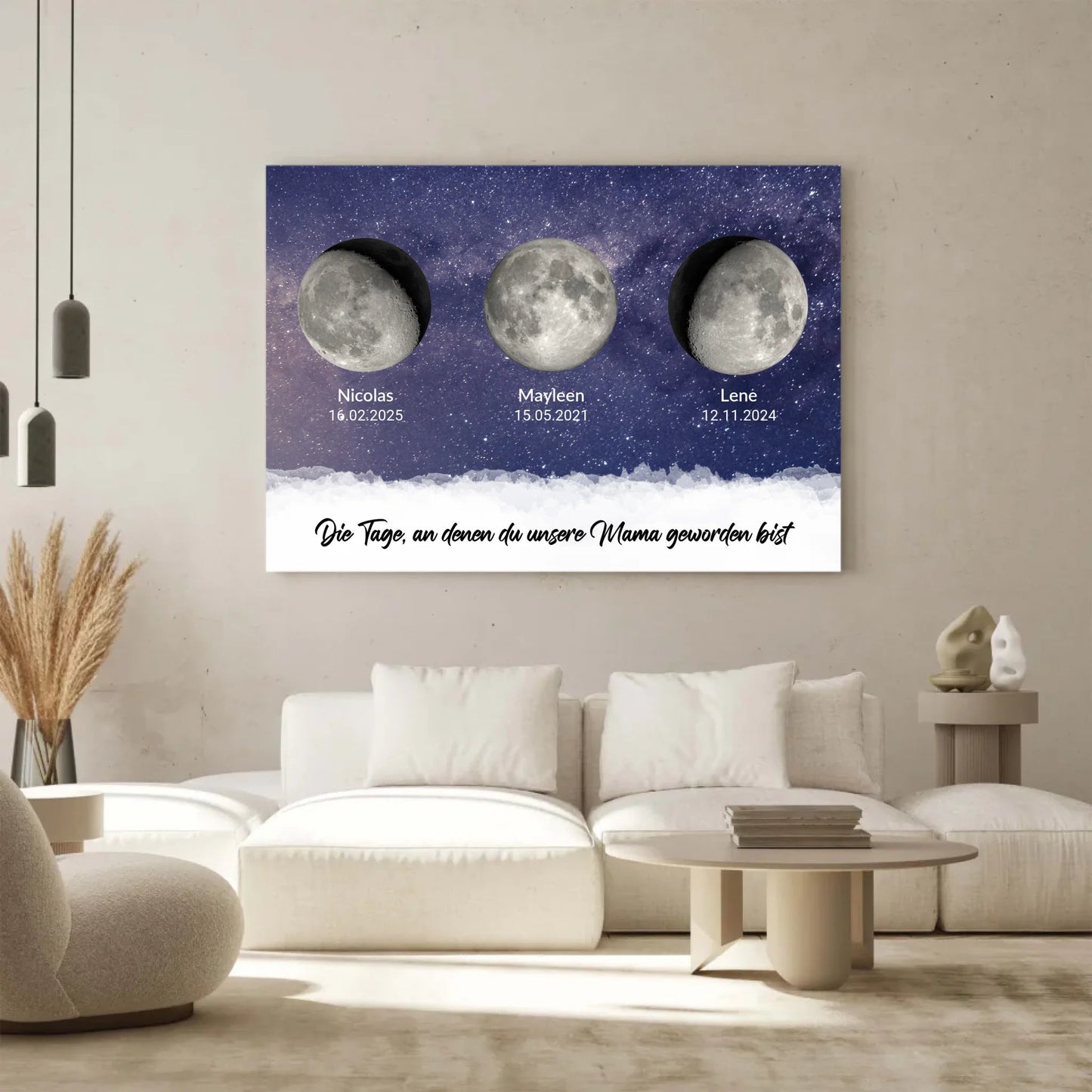 Personalisierte Leinwand - "Tage, an denen Ihr unsere Eltern geworden seid" - LeinwandGlück