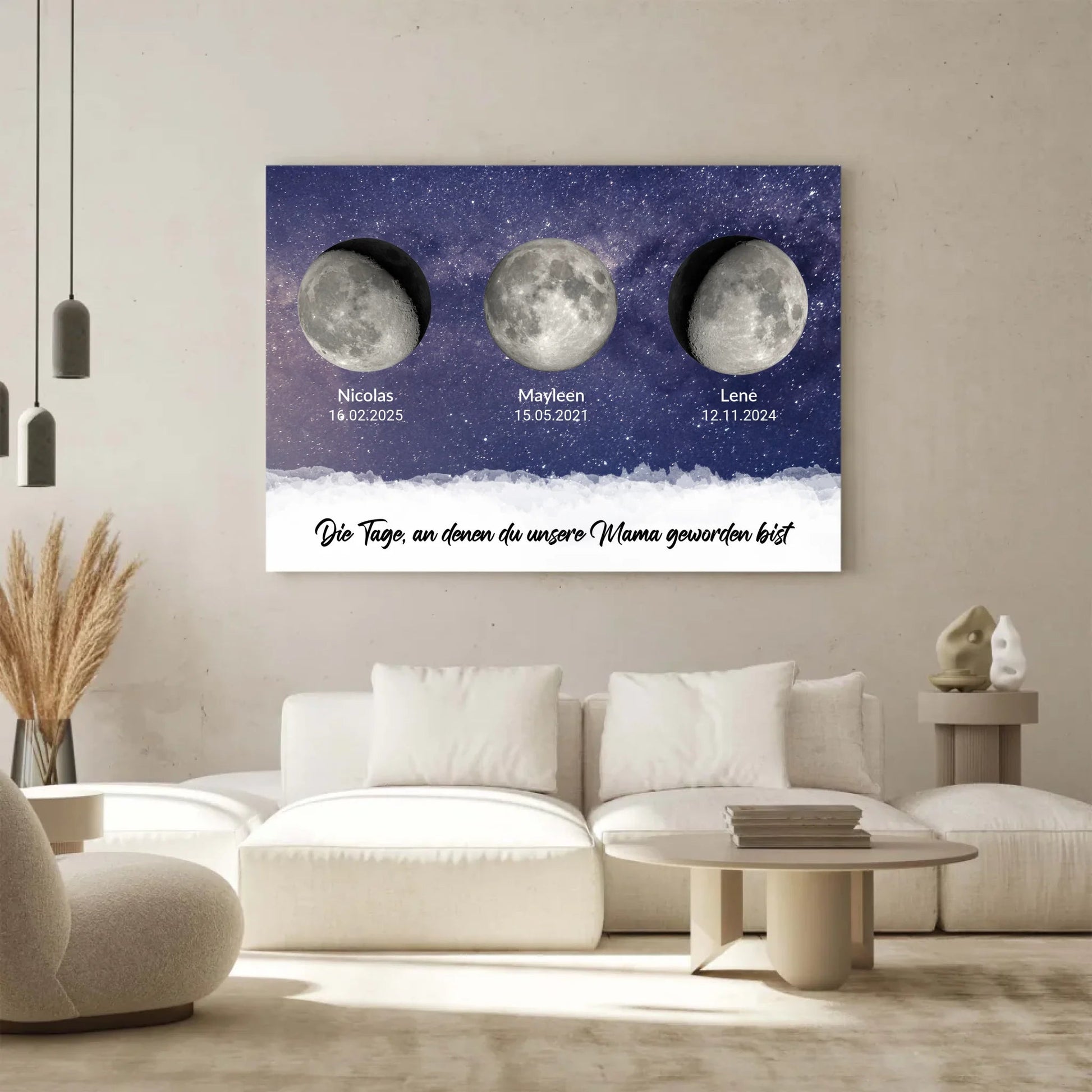 Personalisierte Leinwand - "Tage, an denen Ihr unsere Eltern geworden seid" - LeinwandGlück