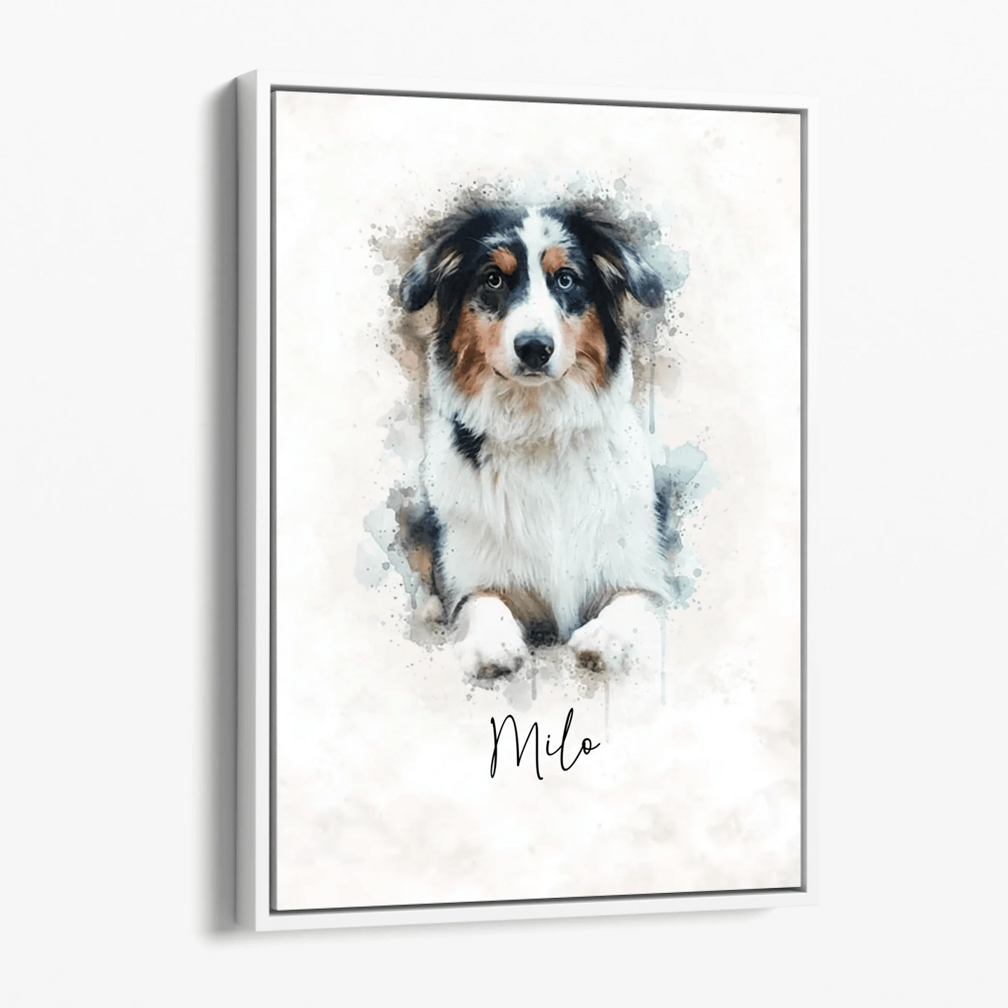 Personalisierte Leinwand - "Tierportrait Aquarell" - LeinwandGlück