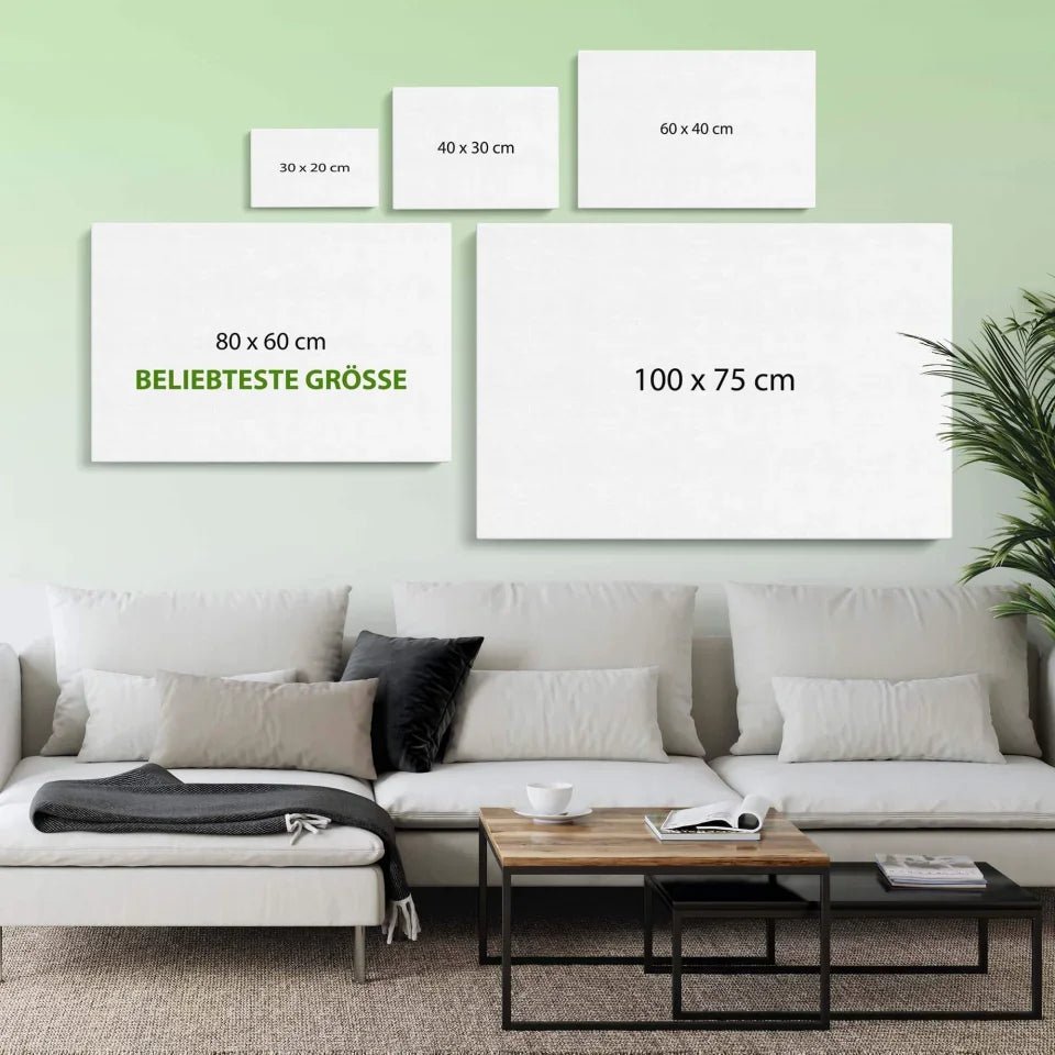 Personalisierte Leinwand - "Unser erstes Zuhause" - LeinwandGlück