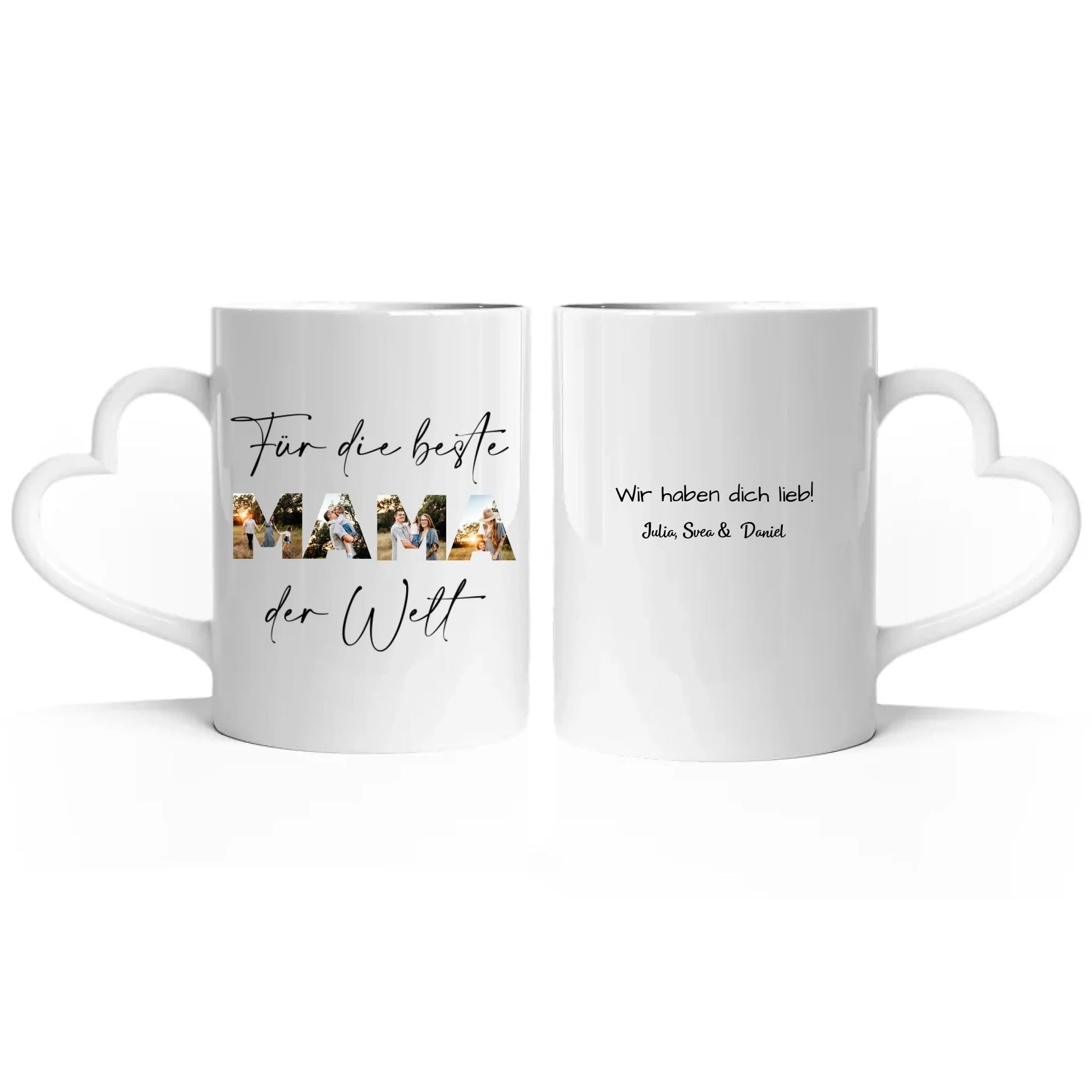 Personalisierte Tasse - "Für die beste Mama | Foto" - LeinwandGlück