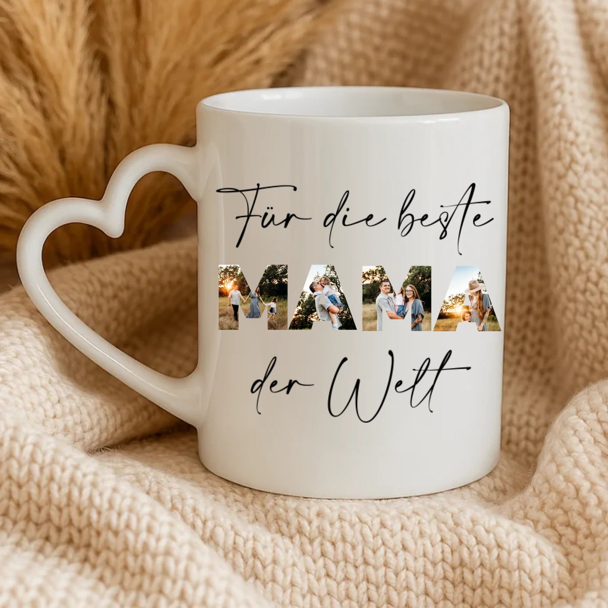 Personalisierte Tasse - "Für die beste Mama | Foto" - LeinwandGlück