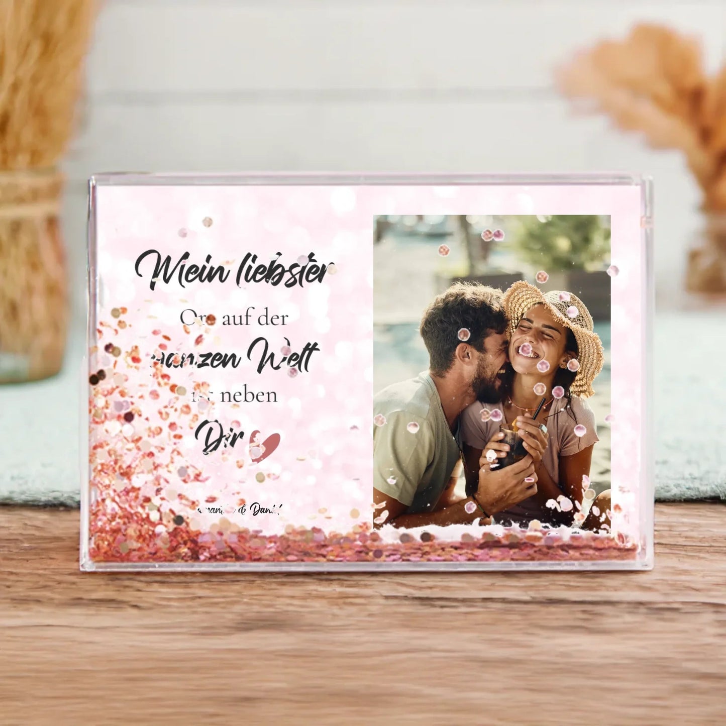 Personalisierter Foto Schüttelrahmen - LeinwandGlück