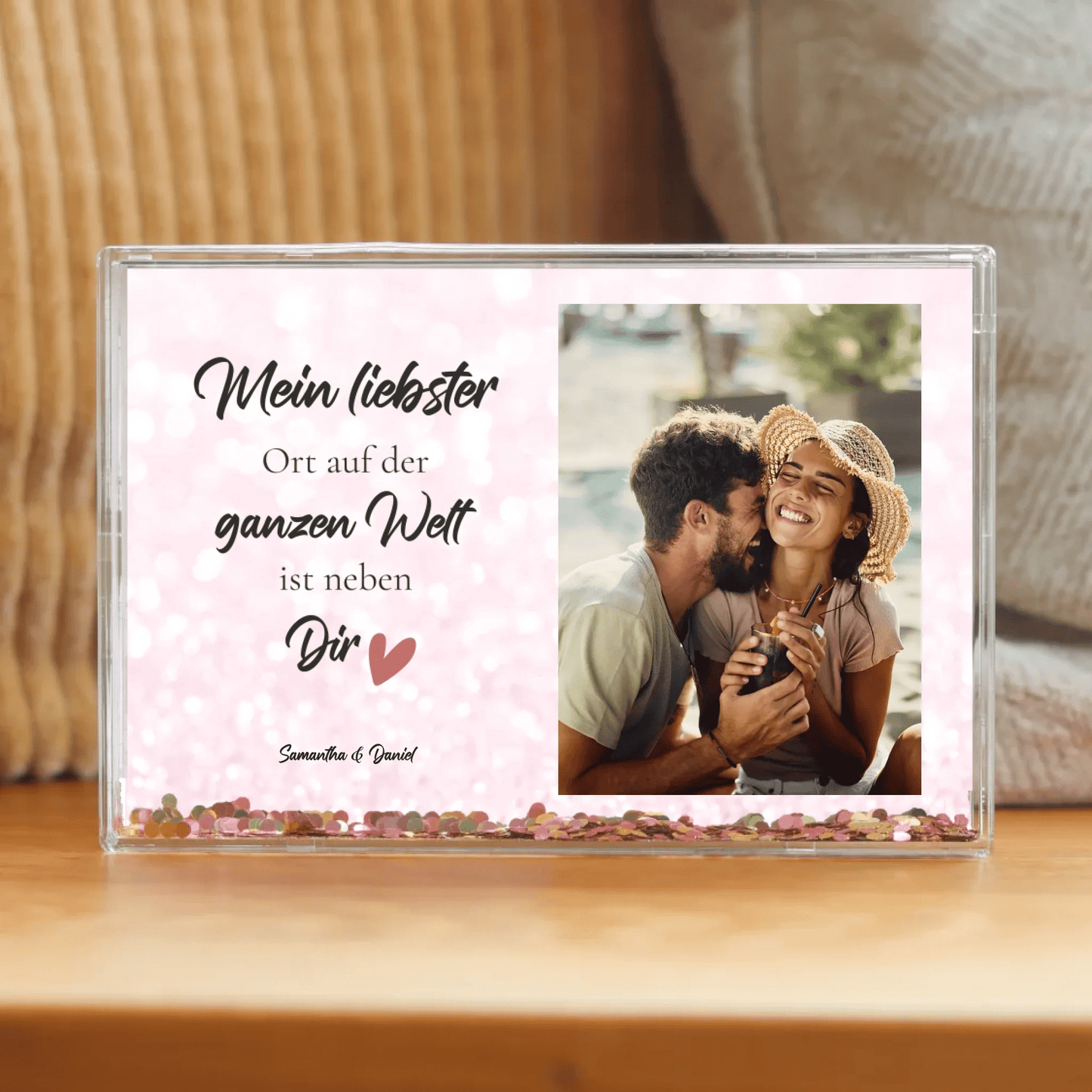 Personalisierter Foto Schüttelrahmen - LeinwandGlück