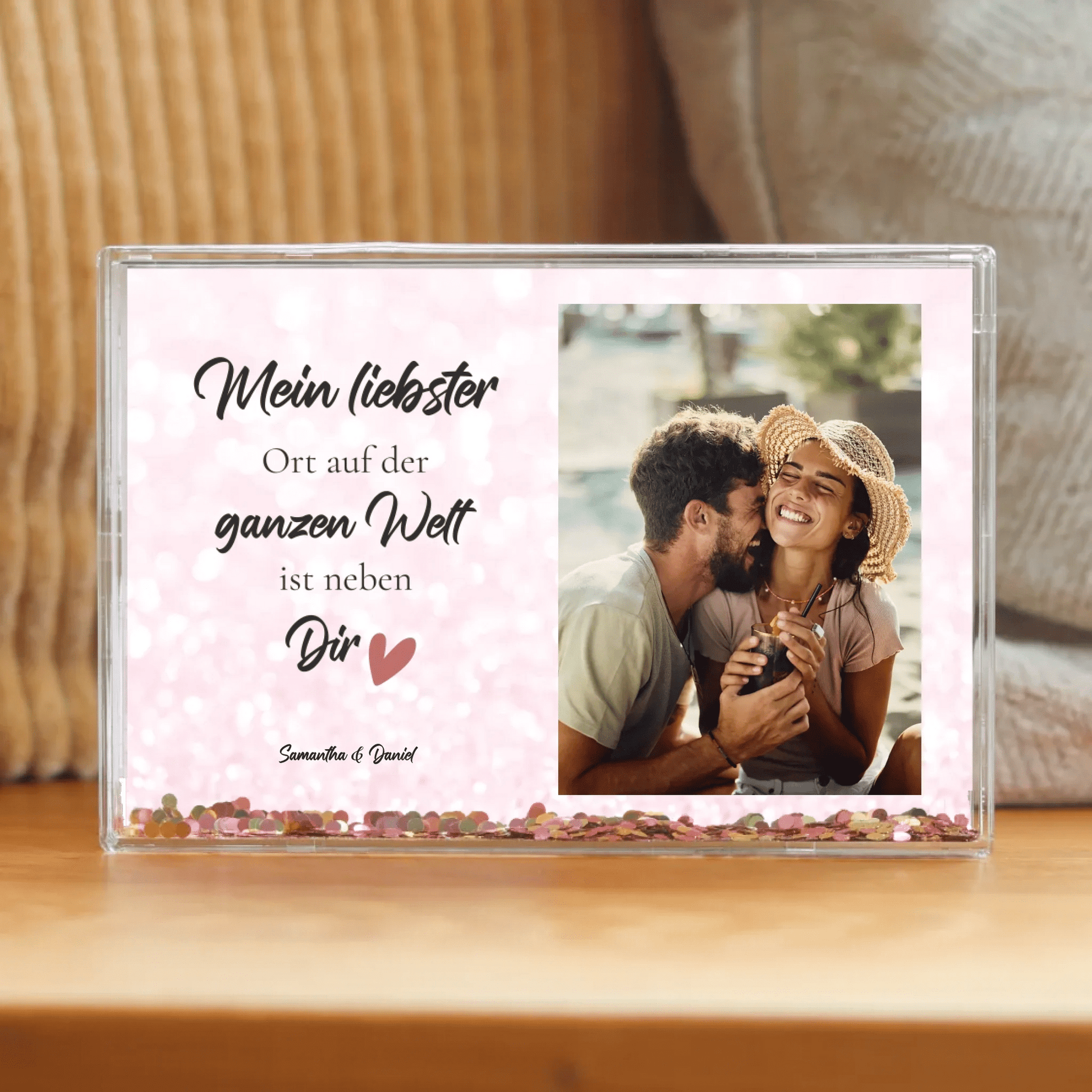 Personalisierter Foto Schüttelrahmen - LeinwandGlück