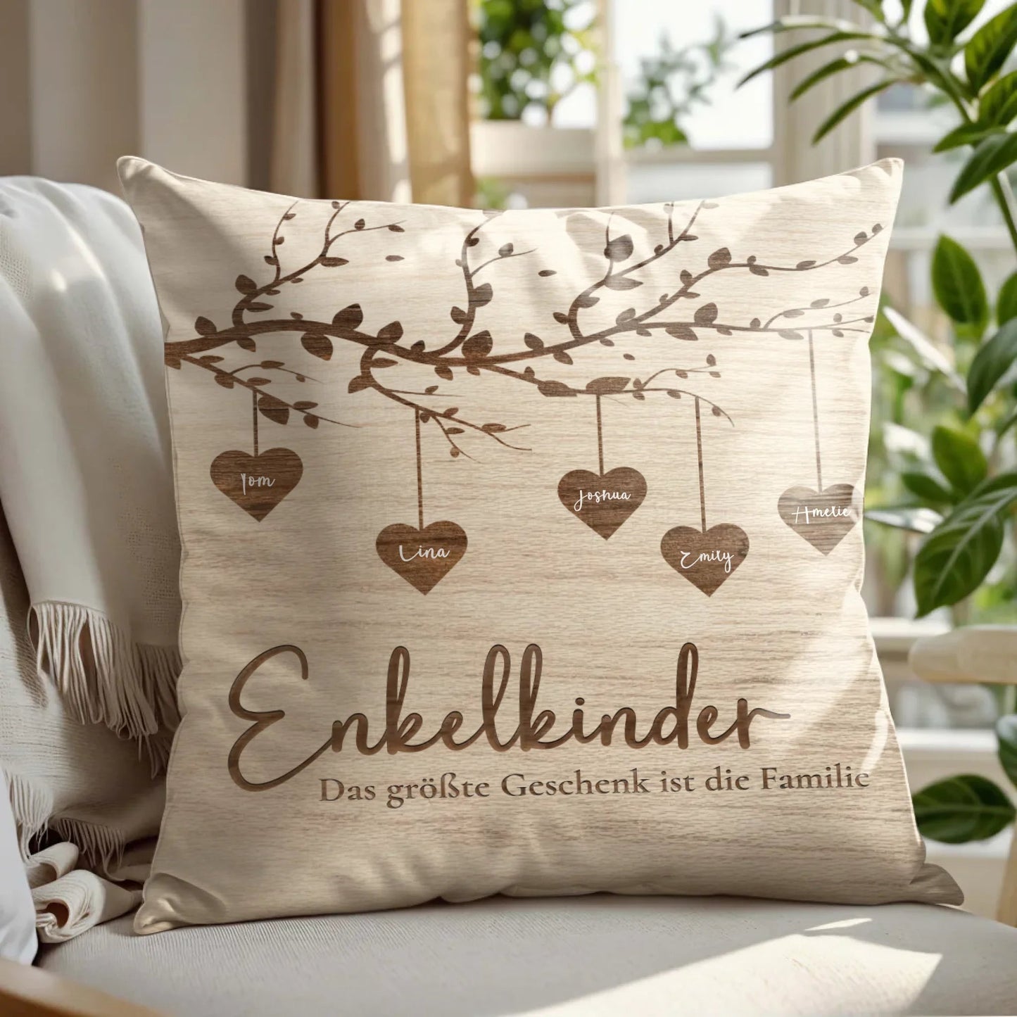 Individuelles Kissen für Oma als Weihnachtsgeschenk