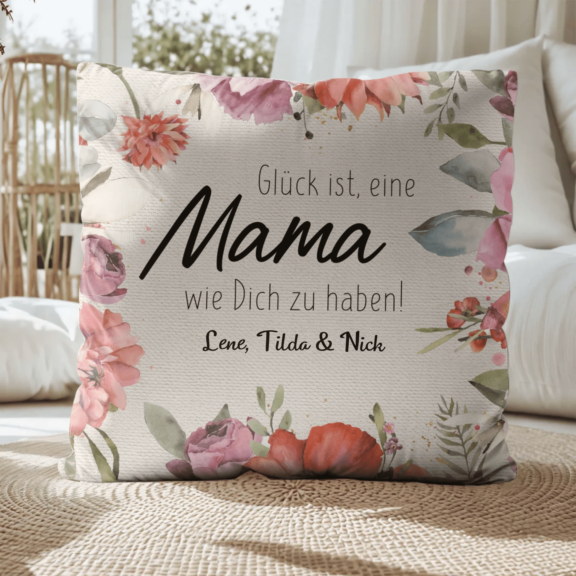 Personalisiertes Kissen - "Für Mama" - LeinwandGlück