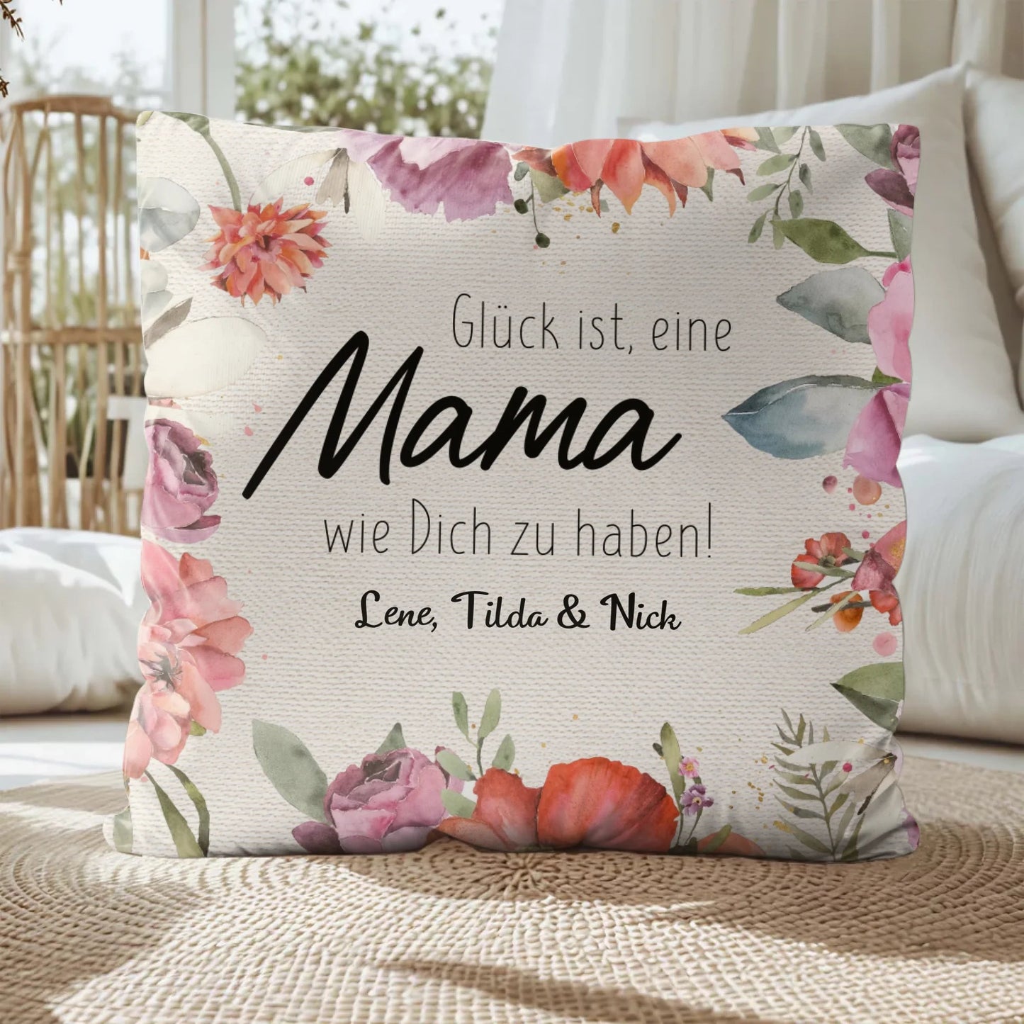 Personalisiertes Kissen - "Für Mama" - LeinwandGlück