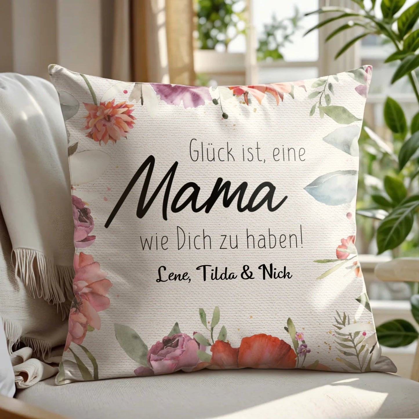 Personalisiertes Kissen - "Für Mama" - LeinwandGlück