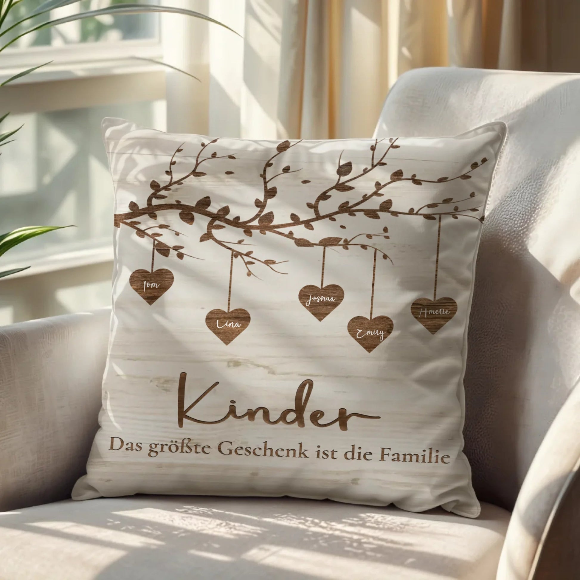 Personalisiertes Kissen - "Kinder" - LeinwandGlück