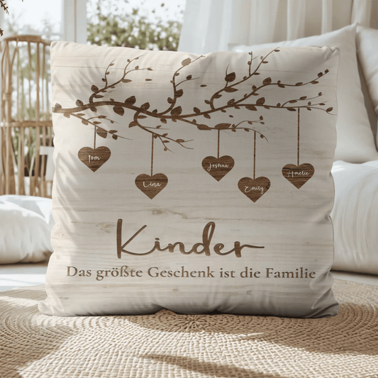 Personalisiertes Kissen - "Kinder" - LeinwandGlück
