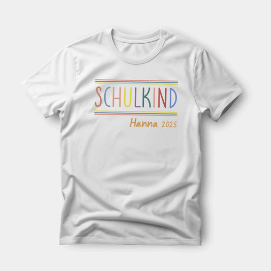 Personalisiertes T-Shirt Schulkind mit Namen - LeinwandGlück