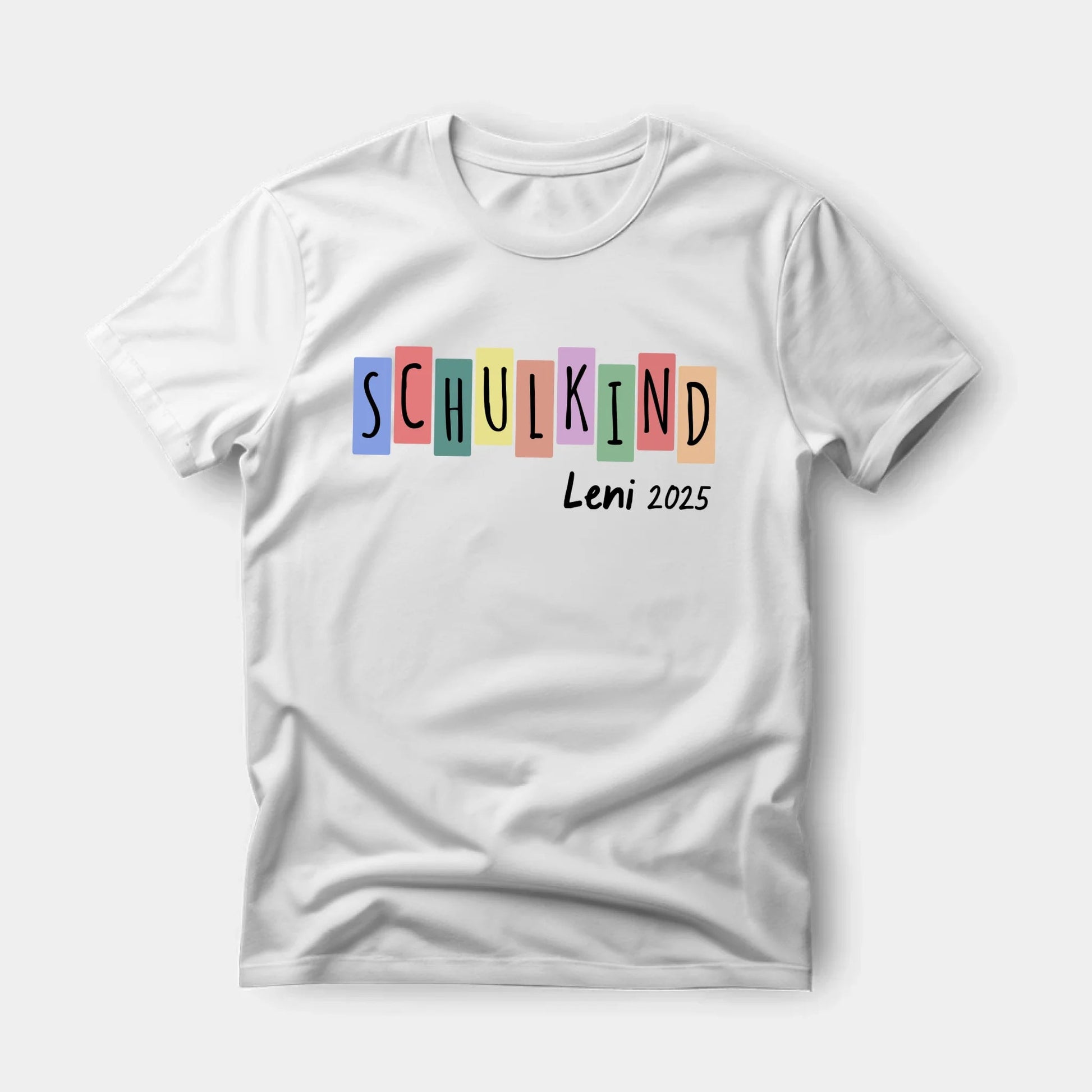 Personalisiertes T-Shirt Schulkind + Namen - LeinwandGlück