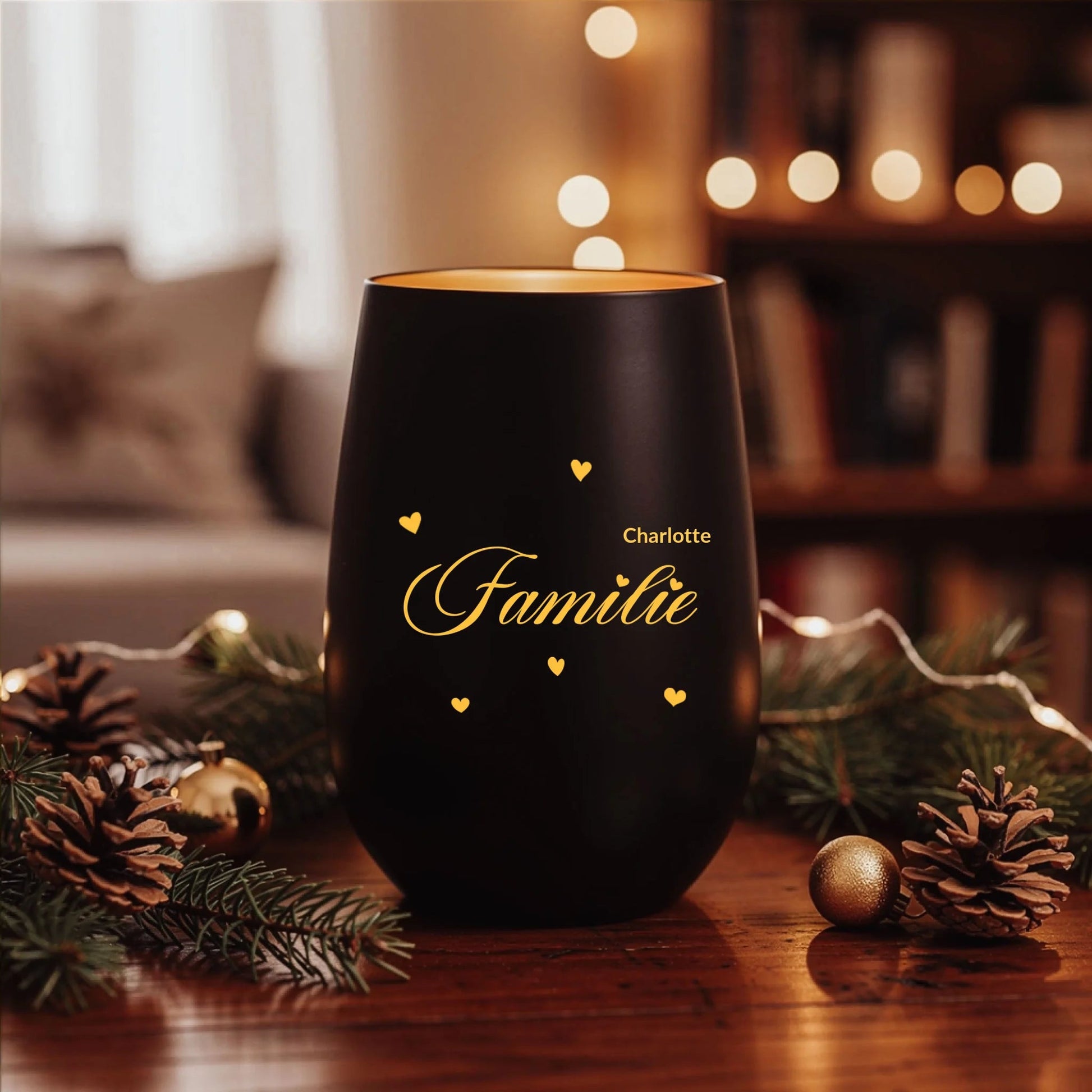Personalisiertes Windlicht "Familie" - LeinwandGlück