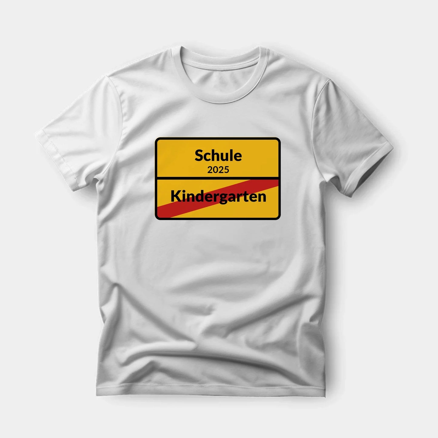 Schulkind T-Shirt Ortsschild - LeinwandGlück