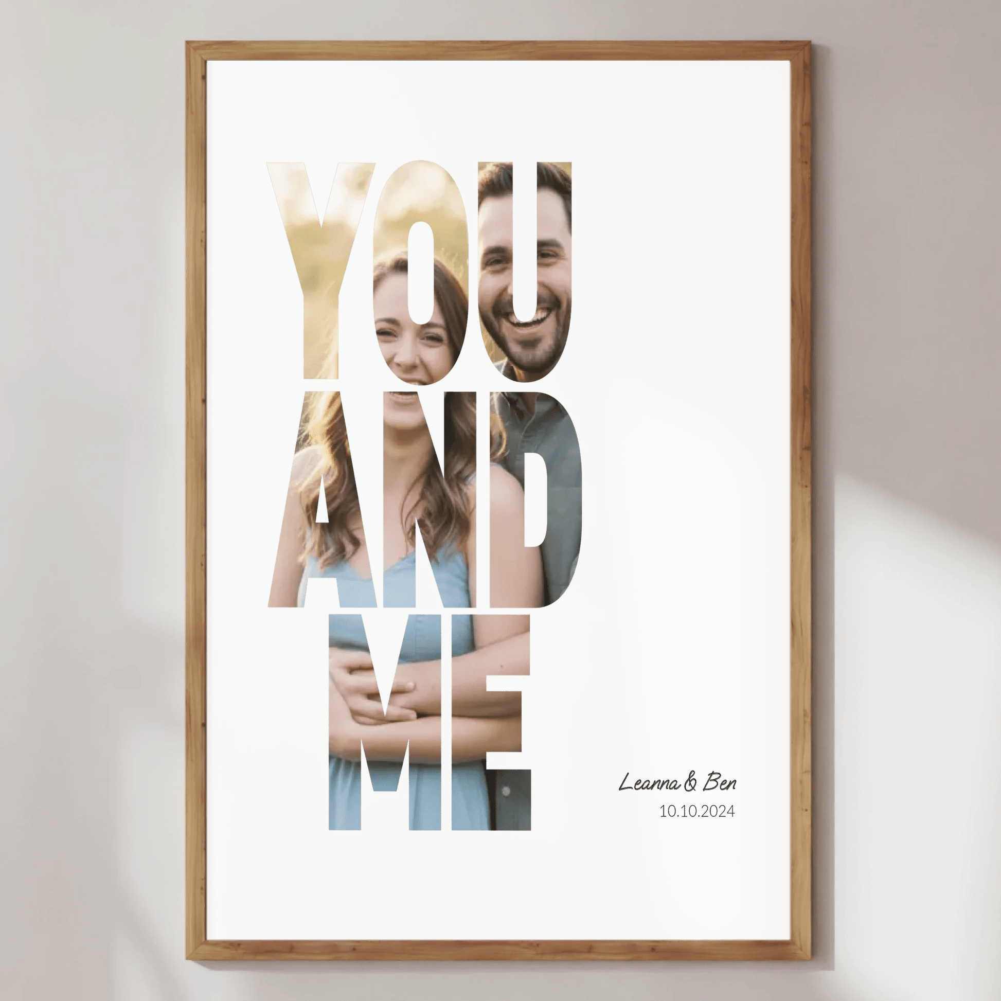 You And Me - Fotoposter für Paare - LeinwandGlück