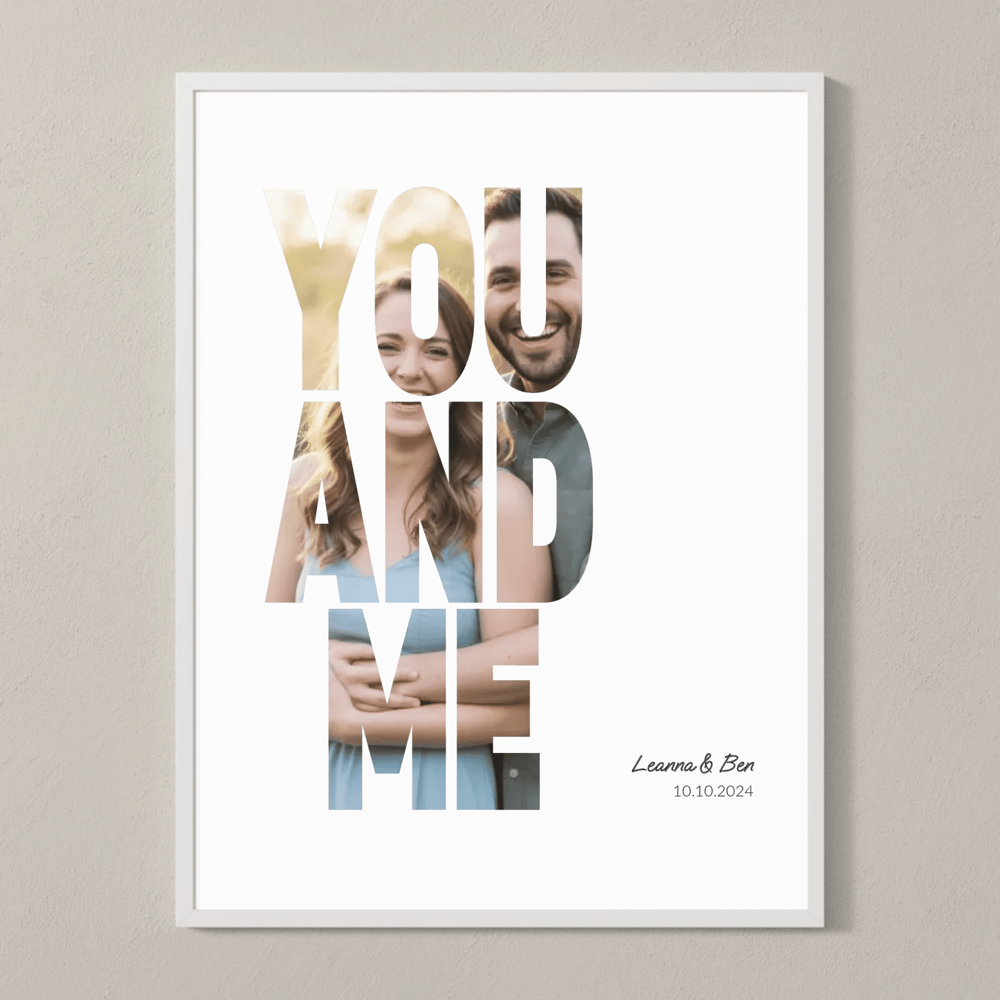 You And Me - Fotoposter für Paare - LeinwandGlück