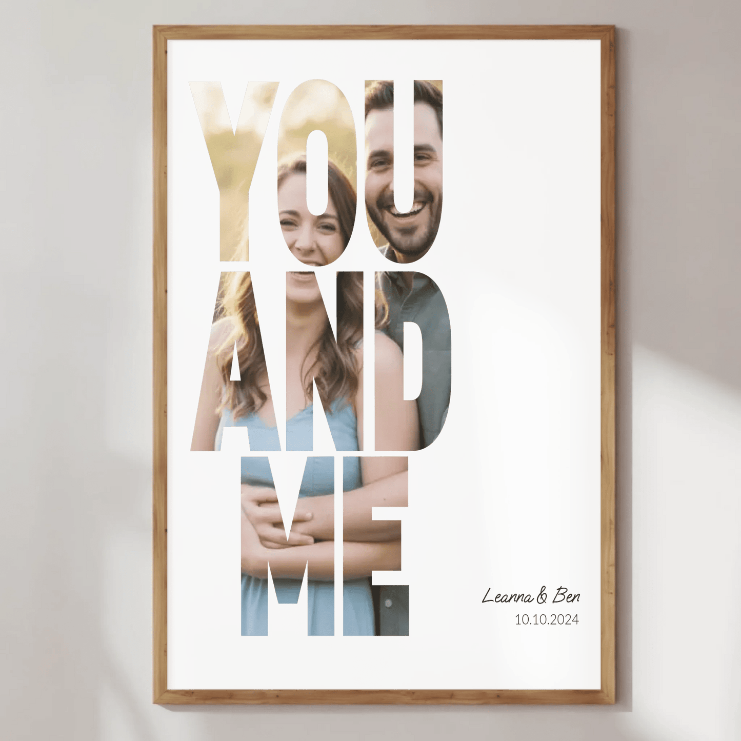 You And Me - Fotoposter für Paare - LeinwandGlück