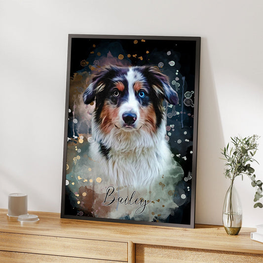 Personalisierte Leinwand - "Haustierportrait" - LeinwandGlück