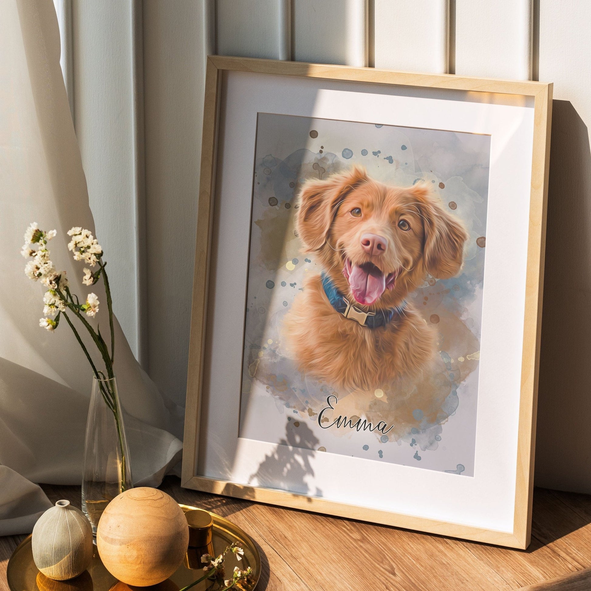 Personalisierte Leinwand - "Haustierportrait" - LeinwandGlück